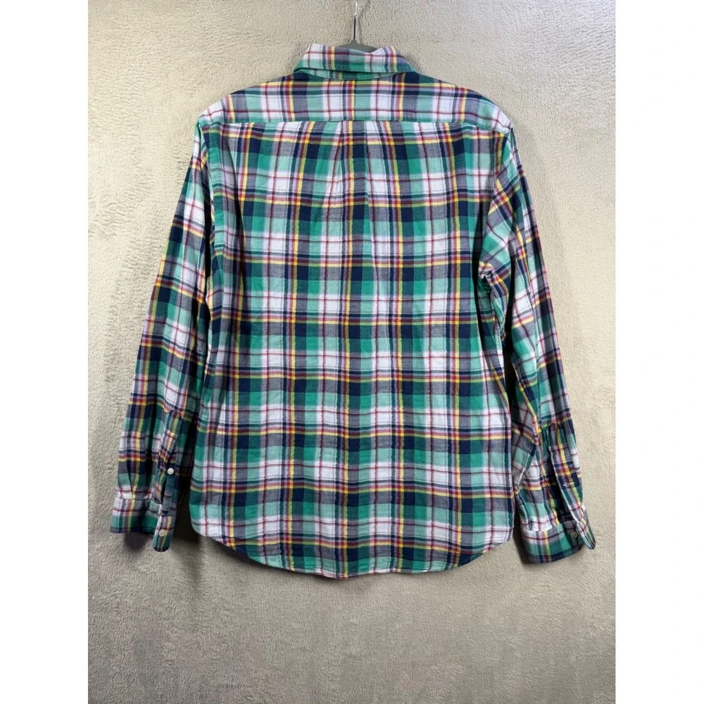 Polo Ralph Lauren Plaid Shirt Mens L Slim Fit Long Sleeve Button Up 5348